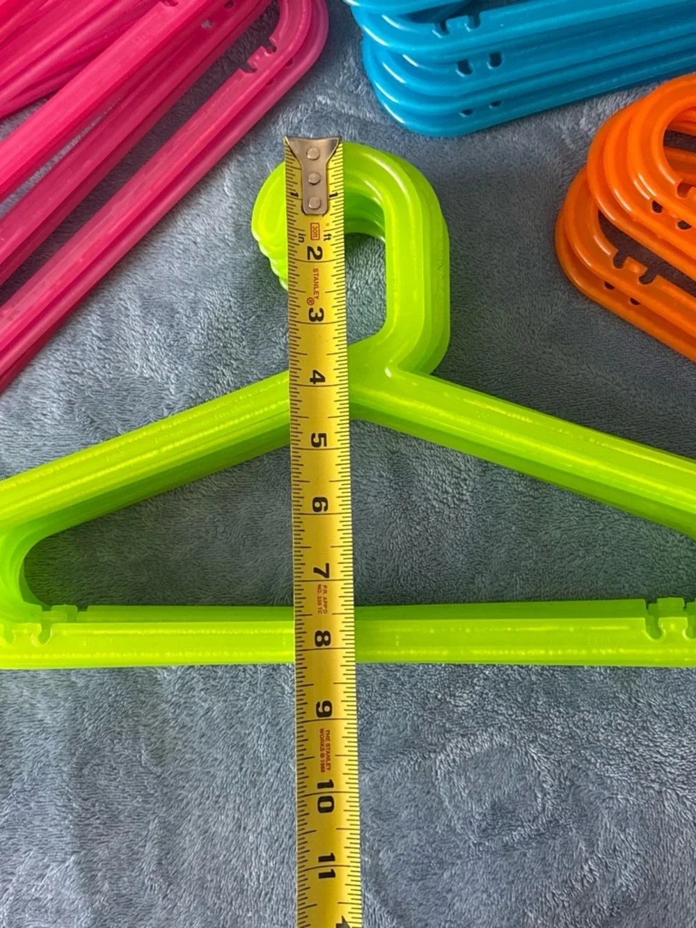 Lot of 48 IKEA Kids Plastic Hangers - Pink, Blue, Lime, Orange